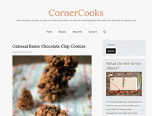 Tablet Screenshot of cornercooks.com